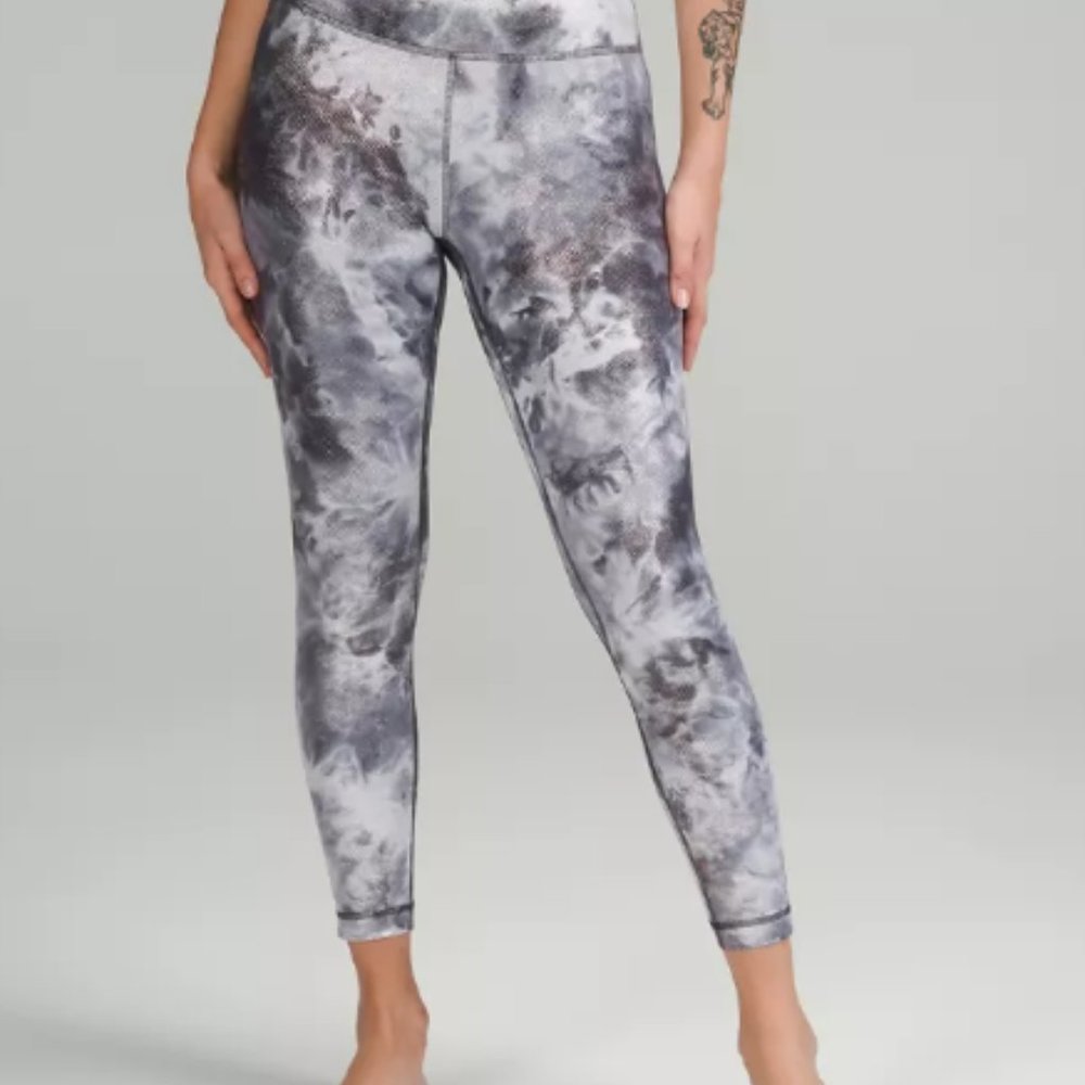 Lululemon Align HR Pant 25" SHINE Diamond Dye Starlight Graphite Grey